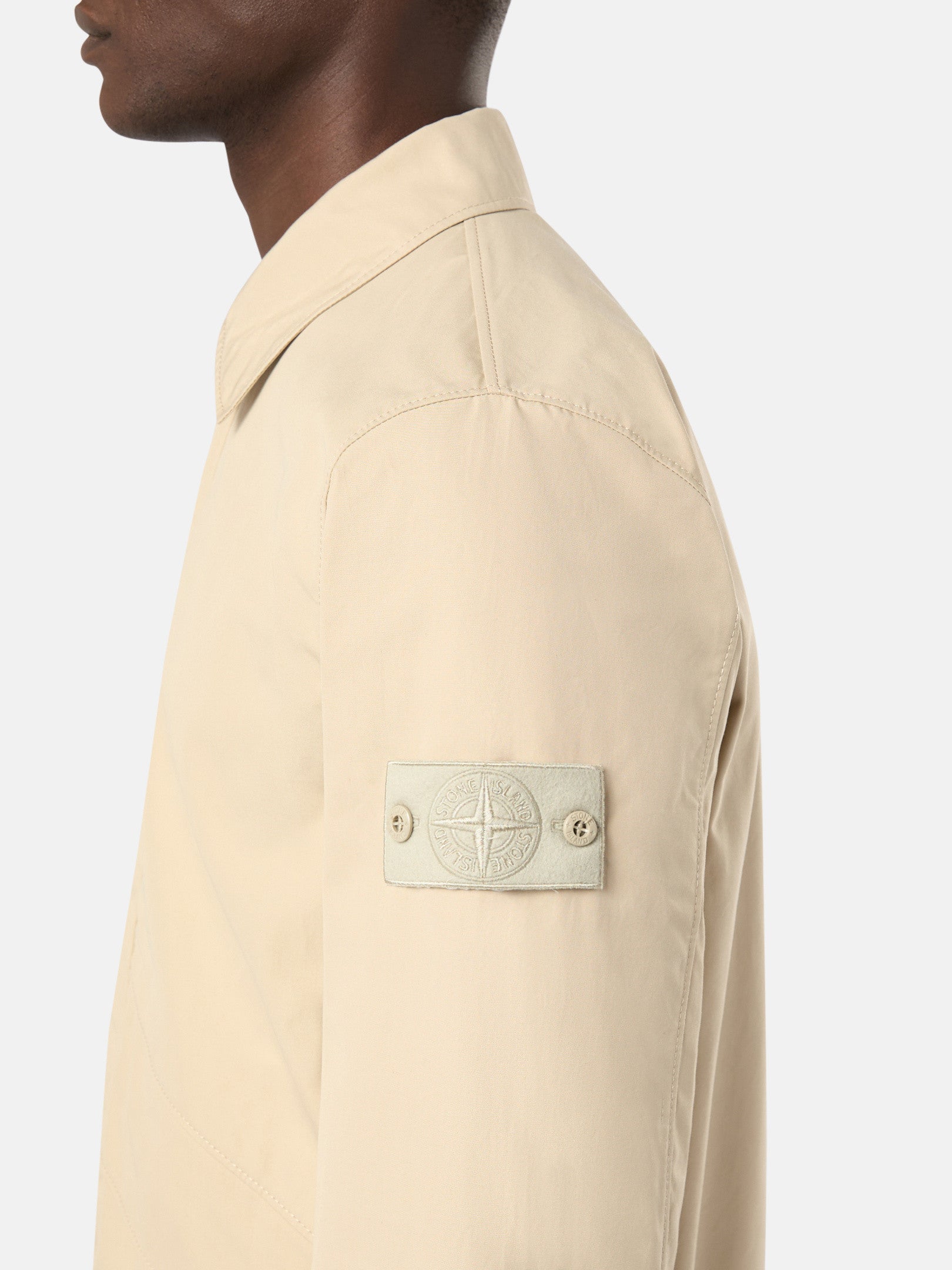 107F1 WEATHERPROOF COTTON CANVAS_STONE ISLAND GHOST