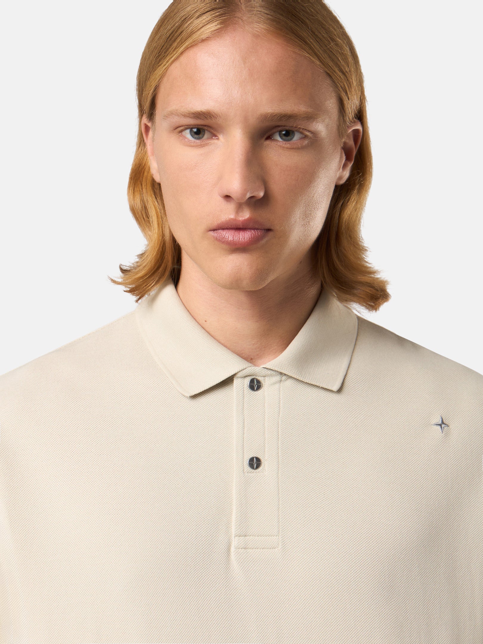 203G4 50/2 ORGANIC COTTON PIQUÉ_STONE ISLAND STELLINA