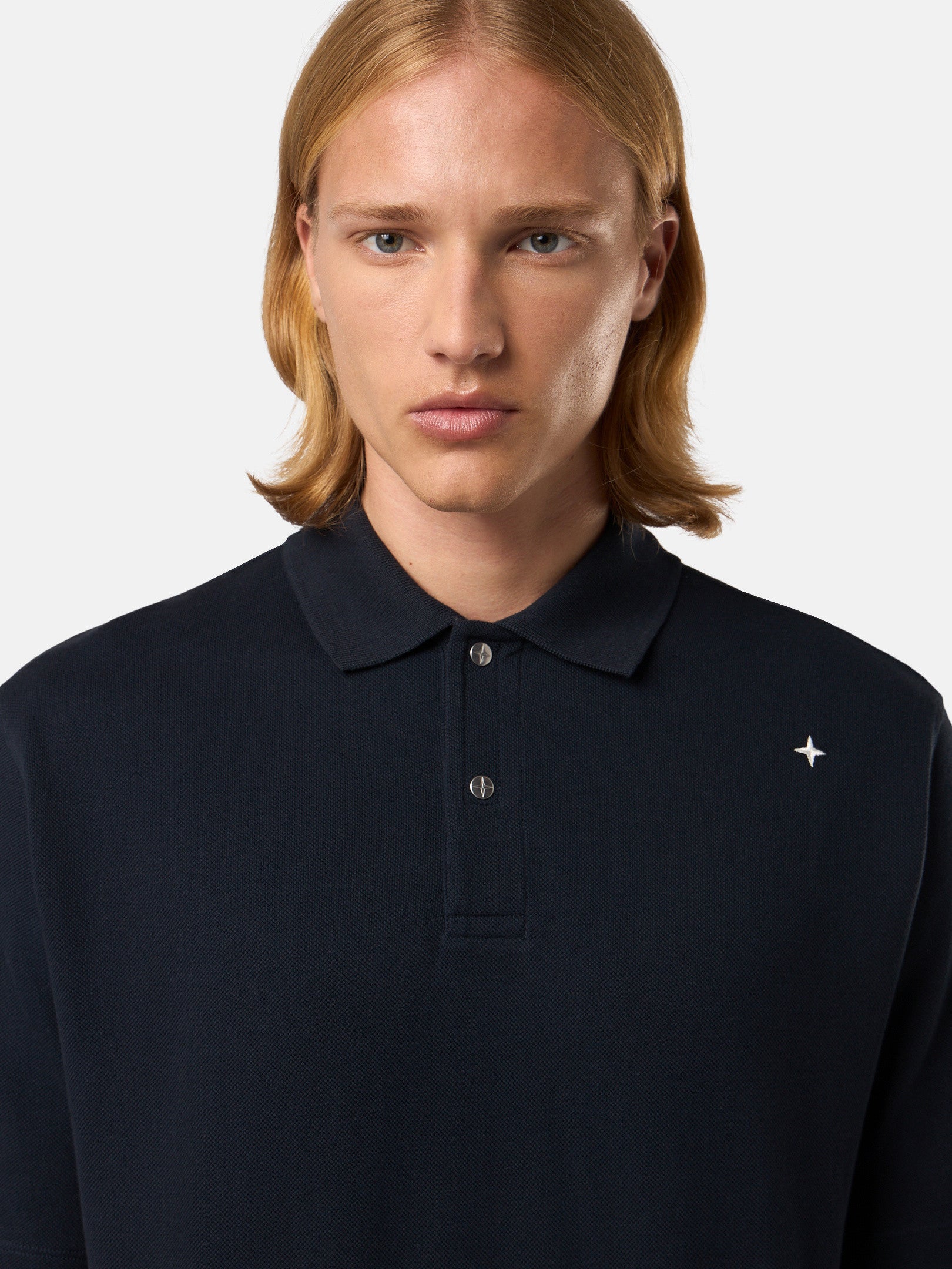 203G4 50/2 ORGANIC COTTON PIQUÉ_STONE ISLAND STELLINA