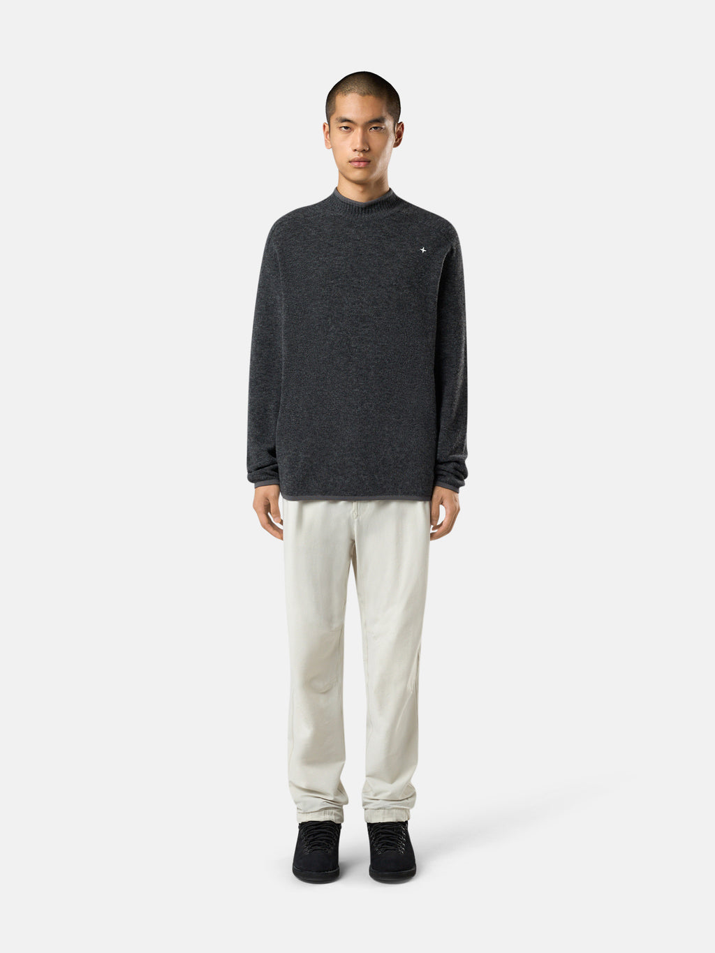 570GA GAUZED EFFECT WOOL BLEND_STONE ISLAND STELLINA